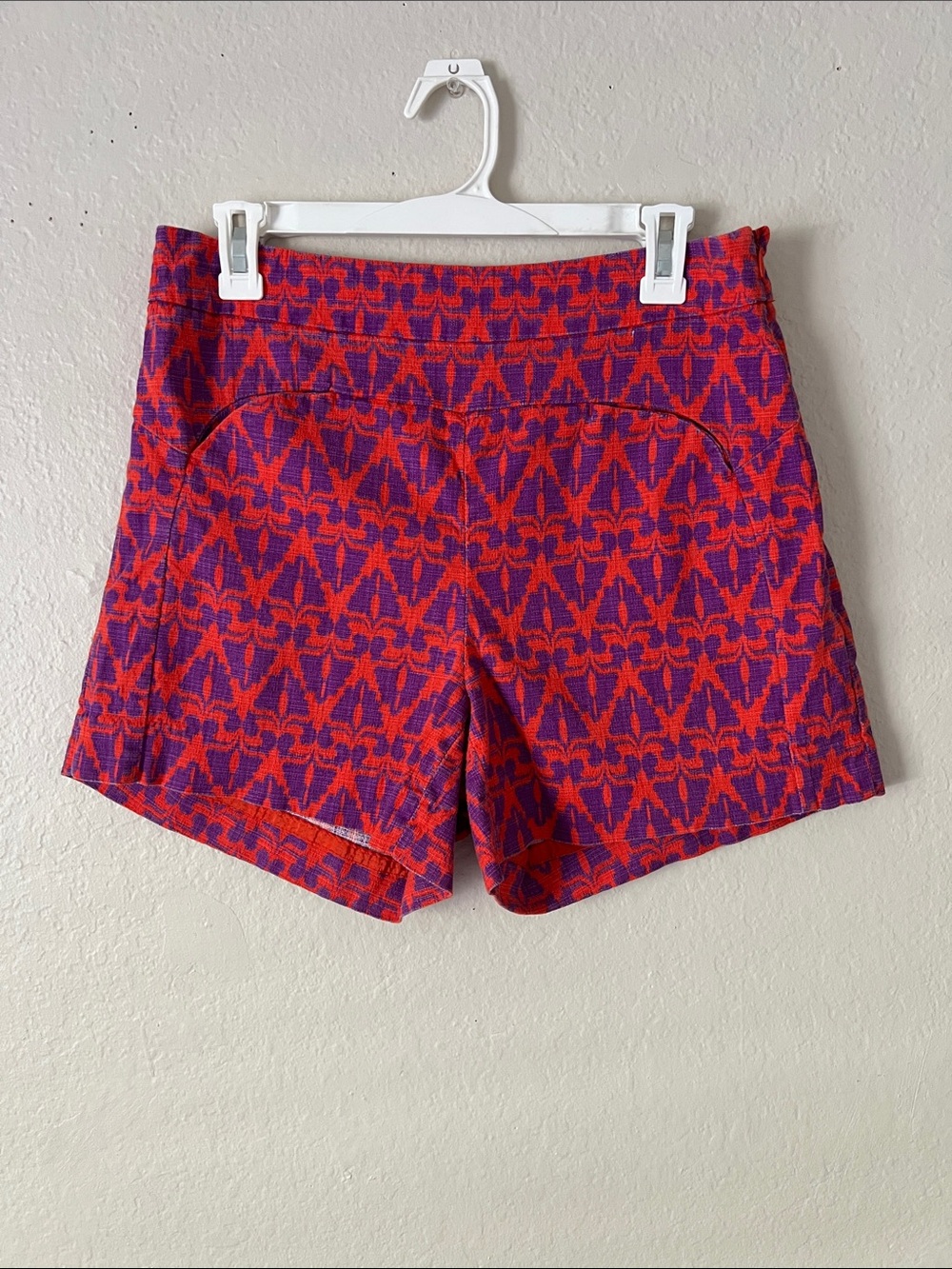 EUC Cartonnier by Anthropologie High-Waist Geometric Ikat Print Shorts 8